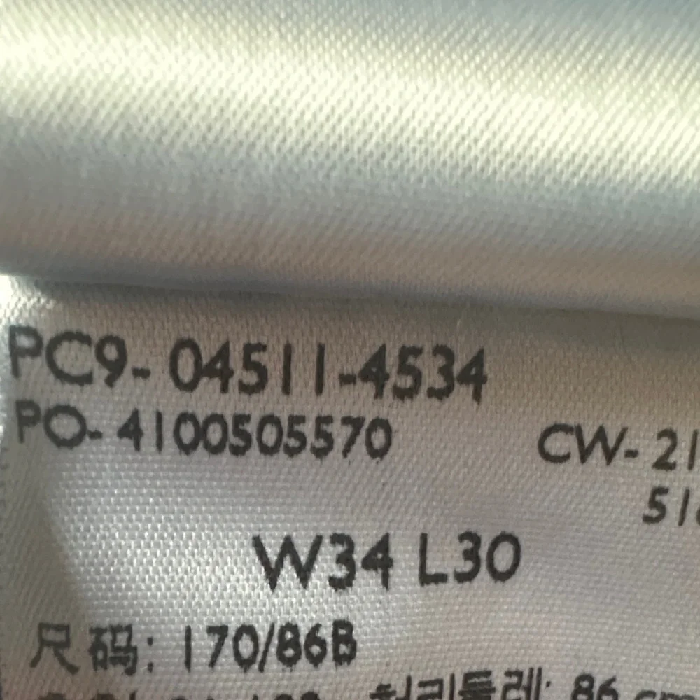 Levi's Jeans style 511 W 34 L 30